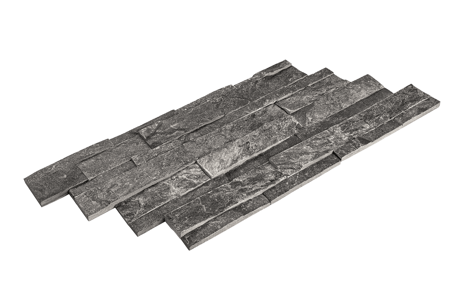 3D мозаика из камня RKS SLATE Кварцит Monsoon Black Rockface