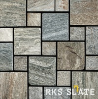 Кварцитовая брусчатка RKS SLATE, варианты цветов и фактур