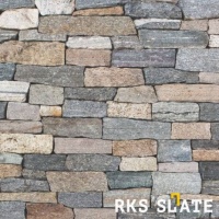 Натуральный камень для фасада RKS SLATE Portland Blend Strips